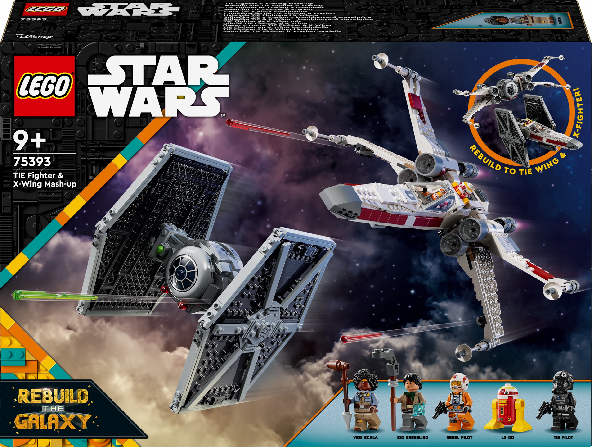 LEGO Star Wars 75393 Star Wars 75393 Kombinovaná sada stíhačky TIE a X-wingu